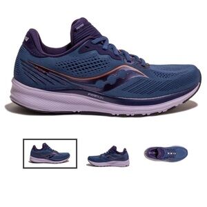 Saucony Ride14 Women’s FORMFIT PWRRUN Running Shoes Sneakers Navy Blue 6.5